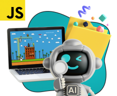 Язык программирования JavaScript + AI. Проектное обучение + геймификация + AI-помощники - КИБЕРшкола программирования для детей, компьютерные курсы для школьников, начинающих и подростков - KIBERone г. Красногорск