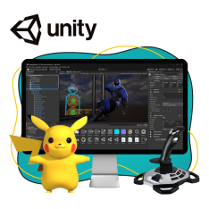 Мир игр на Unity 2D на популярном движке + AI-помощники - КИБЕРшкола программирования для детей, компьютерные курсы для школьников, начинающих и подростков - KIBERone г. Красногорск