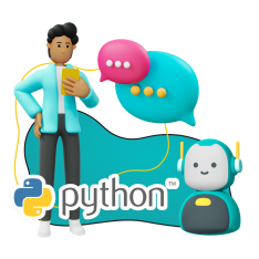 Умный чат-бот на Python - КИБЕРшкола программирования для детей, компьютерные курсы для школьников, начинающих и подростков - KIBERone г. Красногорск