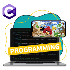 Программирование на C#. Удивительный мир 2D-игр - КИБЕРшкола программирования для детей, компьютерные курсы для школьников, начинающих и подростков - KIBERone г. Красногорск