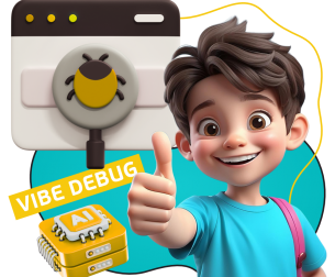 Тестирование & Vibe Debug. Охотники за багами - КИБЕРшкола программирования для детей, компьютерные курсы для школьников, начинающих и подростков - KIBERone г. Красногорск